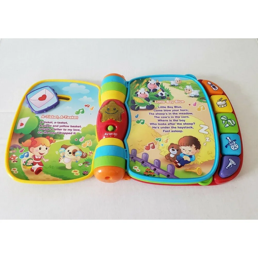 VTech 80166700 Musical Rhymes Educational Book for Babies